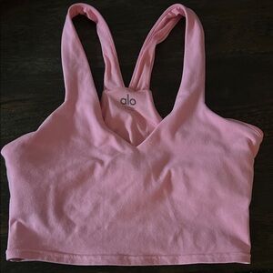ALO Yoga Light Pink Sports Bra